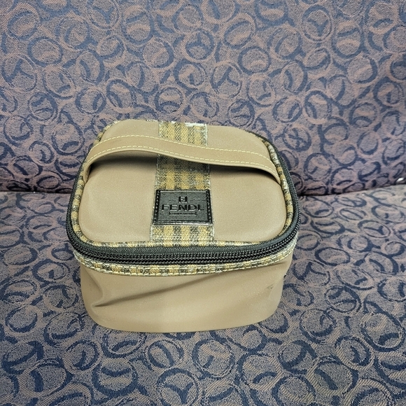 Fendi Handbags - Vintage Fendi Complemento Brown Nylon Vanity Case..w/COA